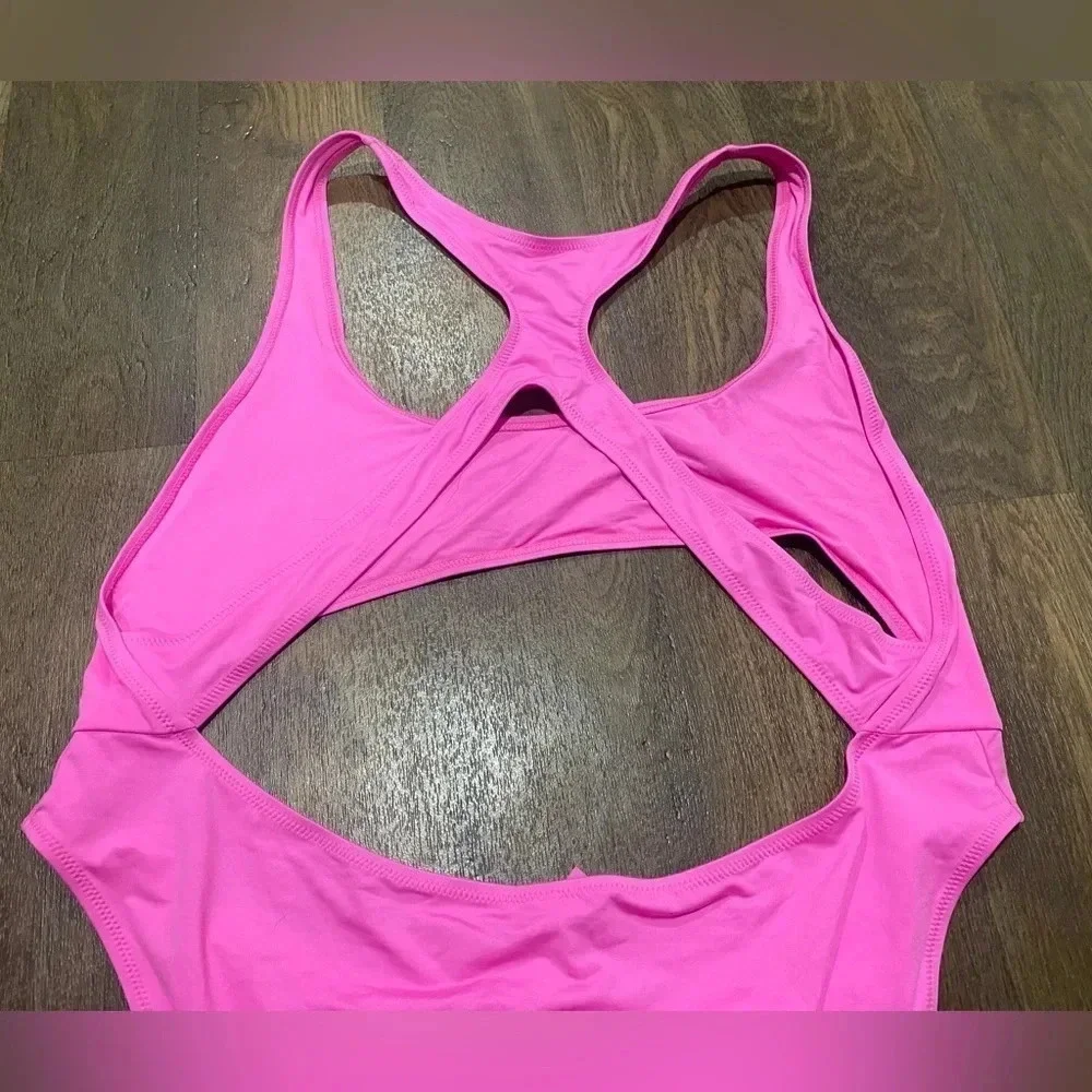 SKIMS Swim Cut Out Monokini in Taffy Pink Size 4X New with Tags